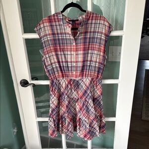 Tommy Hilfiger Plaid Smocked Sundress